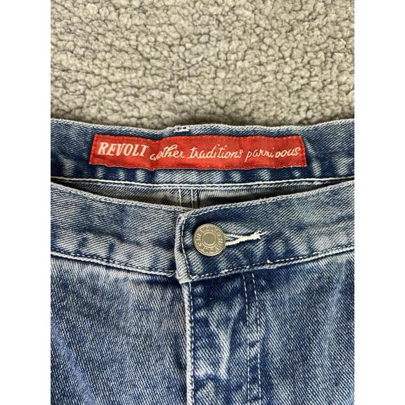 NWT Revolt Blue Denim Jeans Fit & Flare Womens Size 22 100% Cotton Deadstock - Picture 7 of 14